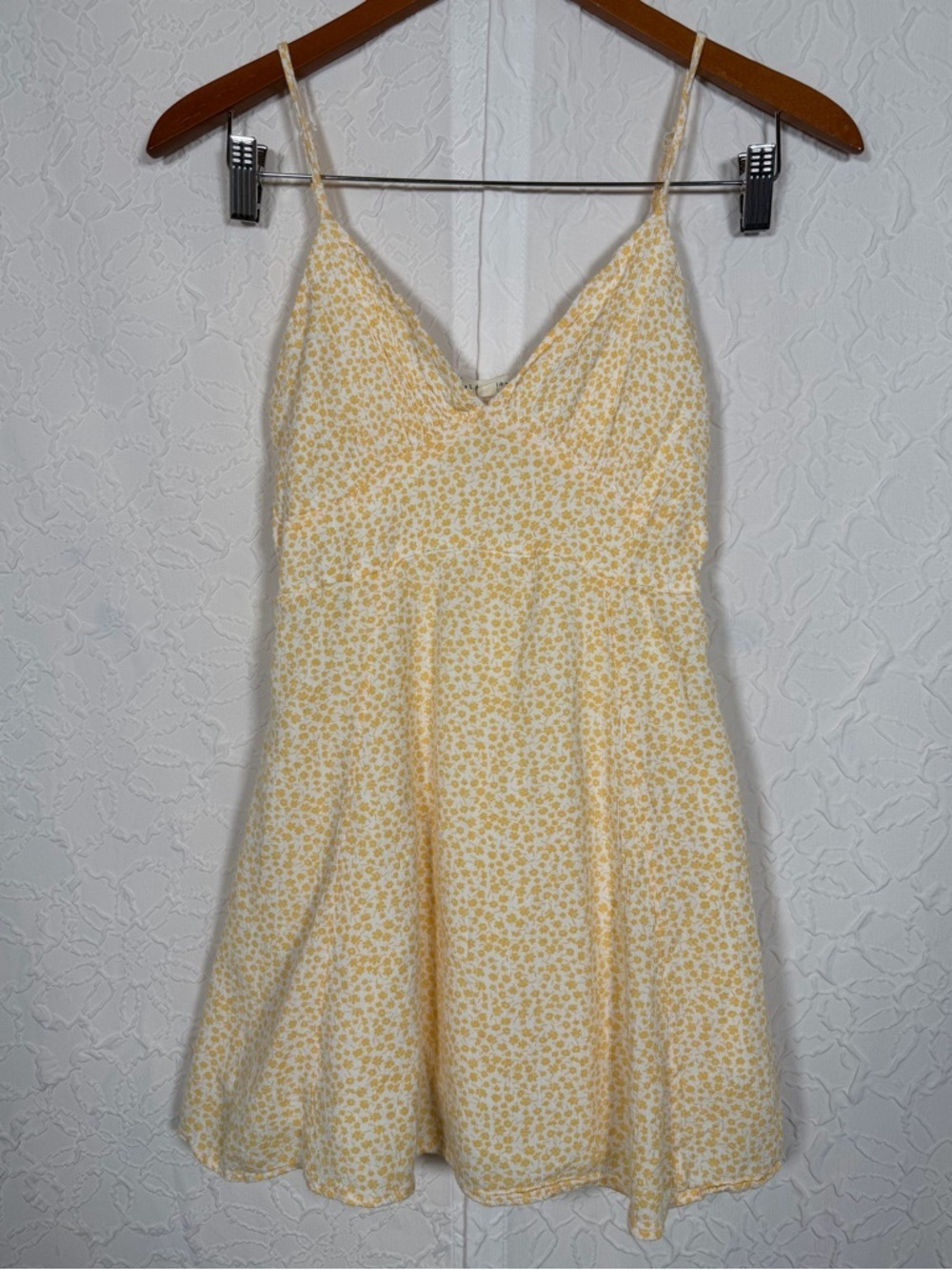 Pacsun L.A Hearts Yellow Ditzy Floral Mini Dress Sz M